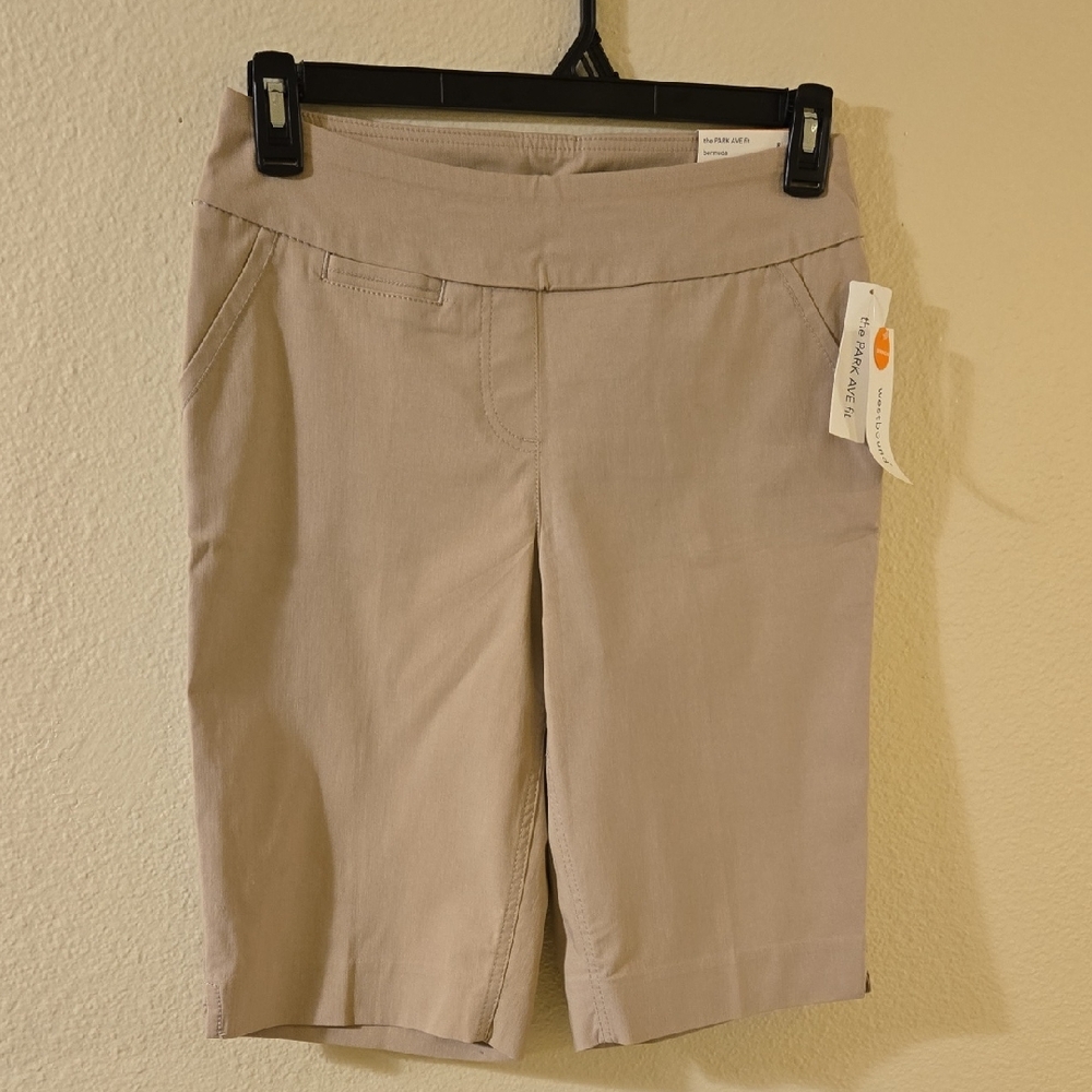 Westbound Taupe Bermuda Shorts
